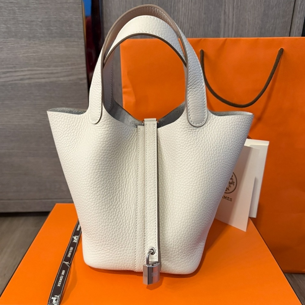 NEW Hermes Picotin 18 Craie